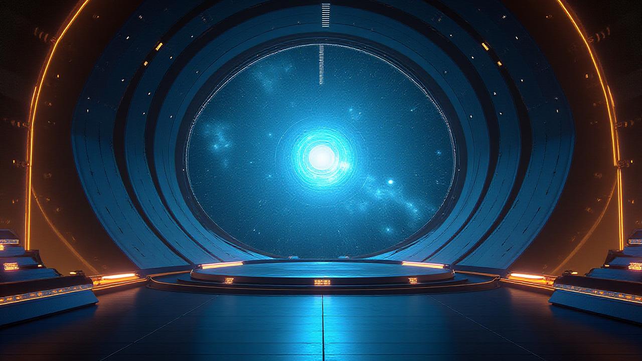 Абстрактное изображение науки и коммуникации